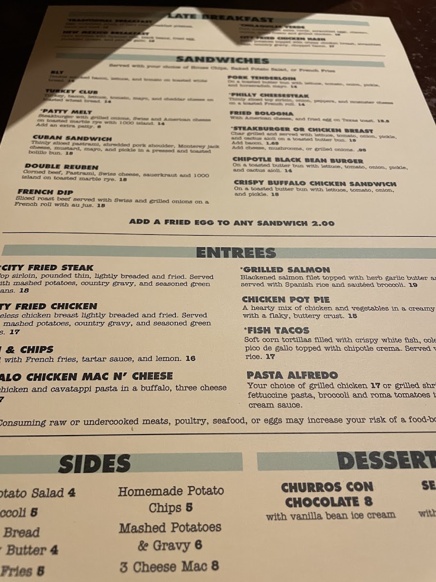 Harry's Country Club Menu - Image 6